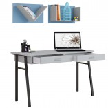 שולחן כתיבה לנוער רגלי מתכת  + מדפים לקיר 